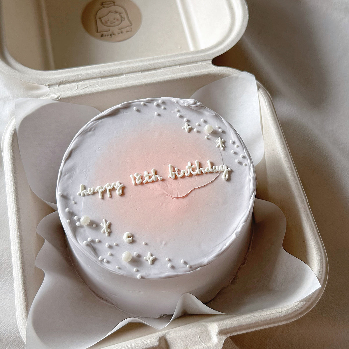pink cupid angel birthday party cake | Lily Vanilli Bakery